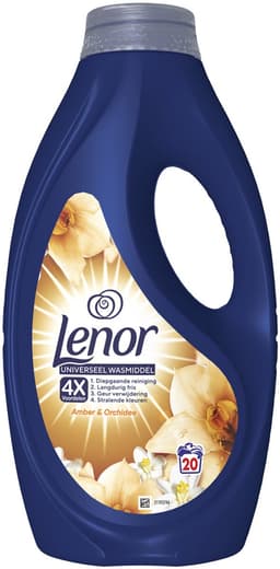 Lenor Vloeibaar Wasmiddel Amber & Orchidee - 4 x 20 Wasbeurten — thumbnail 3