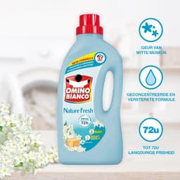 Omino Bianco Vloeibaar Wasmiddel Nature Fresh - 6 x 1.480 l (222 wasbeurten) — thumbnail 5