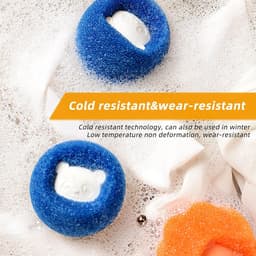 8-delige wasmachine haarvanger, huisdierhaarverwijderaar voor het verwijderen van haren van huisdieren en het verzamelen van honden-, katten- en pluisharen in de wasmachine. — thumbnail 2