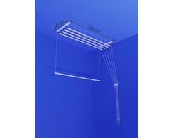 Heavy-duty Ruimtebesparend Plafond Droogrek - 5 stangen elk 100 cm lang