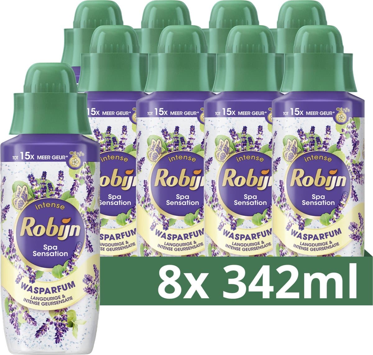 Robijn Intense Wasparfum - Spa Sensation - 8 flessen x 342 ml — afbeelding 1