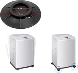 Wasmachine Demper - Trillingsdemper - Anti Slip Trilmats - Schokdemper - 4 Stuks Anti Tril Poten - Set van 4 Stuks - Multifunctioneel — thumbnail 4
