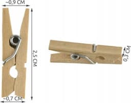 Premium - Gekleurde Kleine houten mini knijpers - 20 STUKS - Mix - Knijpertjes - Fotoknijpers - Geboorte wasknijpers - 25mm - Foto knijpers - Knijper om foto's aan op te hangen - Fotohouder - Knijpers - Wasknijpers - Kerstkaart hangers - Pola — thumbnail 2