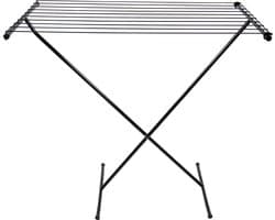 Bo-Camp Droogrek - Compact - Staal - Schaarmodel - Zwart — afbeelding 1