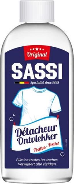 Sassi Universele ontvetter - Verwijdert vetvlekken, lijm, zweetvlekken... - 200 ml — thumbnail 1