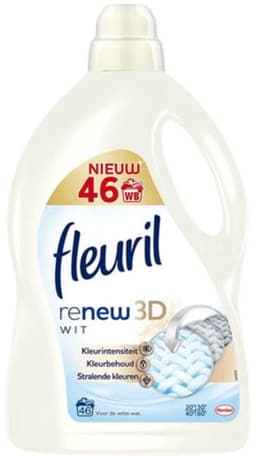 Fleuril White & Fiber - Vloeibaar Wasmiddel - Witte Was - 45 wasbeurten — thumbnail 1