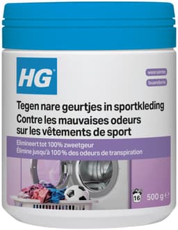 HG Wasmiddel Toevoeging Tegen Nare Geuren In Sportkleding - 6 x 500 gr - Voordeelverpakking — thumbnail 2