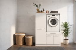 Arkon - Wasmachine Bijkeuken kast - 162 cm hoog - wit — thumbnail 1
