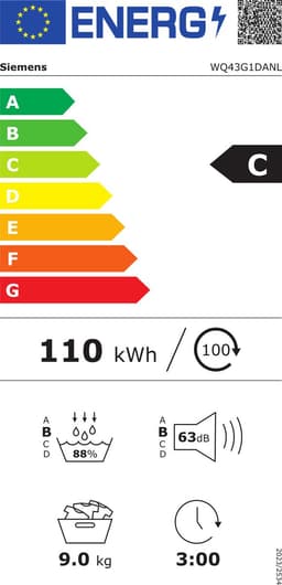 Siemens iQ500 WQ43G1DANL - Warmtepompdroger - 9 kg - AutoDry - Wit — thumbnail 2