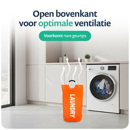 Wonair Wasmand - Waszak - Wassorteerder - Waszakken Voor Wasgoed - Wasmand Opvouwbaar - Oranje - 115L — thumbnail 4