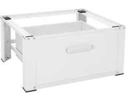 MIRA® Wasmachine Verhoger - Wasmachine Verhoger met Lade - Wasmachine Sokkel Met Laadcapaciteit tot 150 KG - Wit - 63cm x 54cm x 32cm