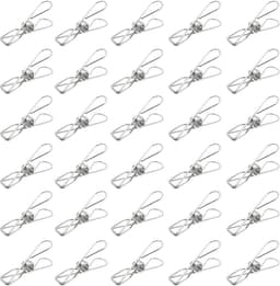 30x Roestvrijstalen Wasknijpers - Duurzaam Metalen Klemmen voor Wassen, Keuken & Kantoor — thumbnail 5