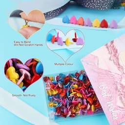 200 Stuks Hartvormige Decoratieve Klemmen voor Knutselen en Scrapbooking — thumbnail 5
