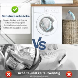 Waszak voor Schoenen 2 Stuks - Schoenwaszak Met Ritssluiting - Anti-Vervorming - Licht en Draagbaar - Herbruikbaar Wasnet - Grijs - 39 x 25 x 9 cm — thumbnail 4