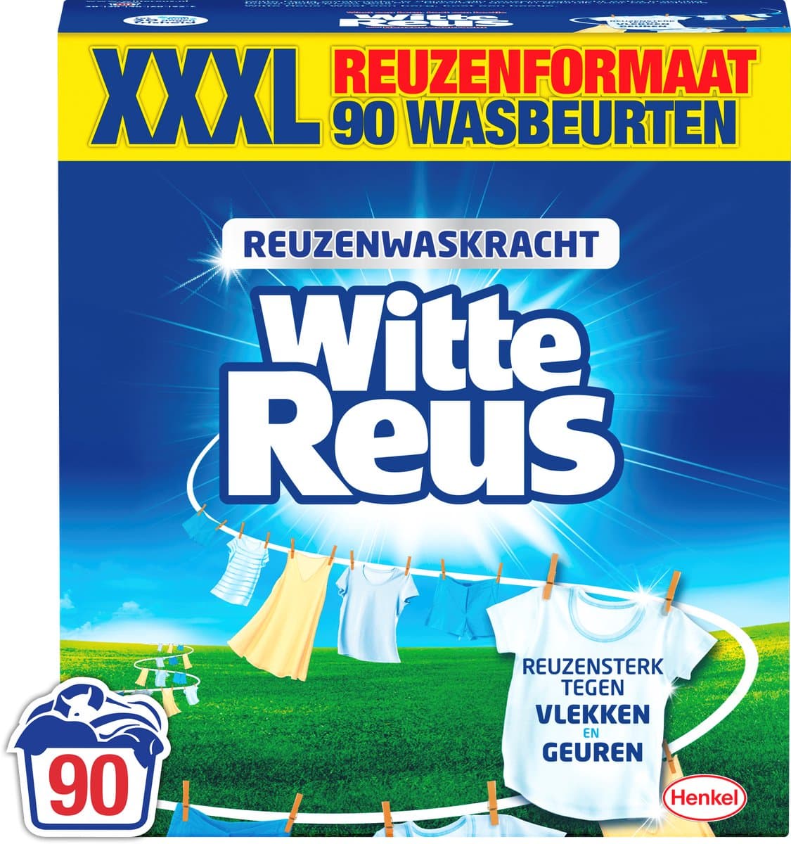 Witte Reus Waspoeder Wasmiddel - Witte Was - 90 Wasbeurten - Grootverpakking — afbeelding 1