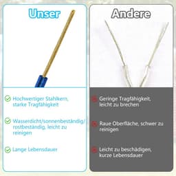 Waslijn 50 meter met stalen kern voor zware lading - Sterk en weerbestendig wasdraad — thumbnail 4