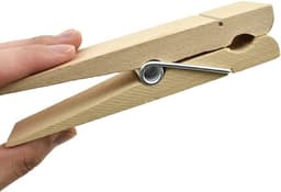 Extra Grote Houten Wasknijpers - Stevig & Windbestendig - 6 Inch - 3 Stuks — thumbnail 1