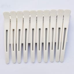 Professionele Haarklemmen voor Kappers - 12 Stuks Witte Clips voor Knippen en Styling — thumbnail 1