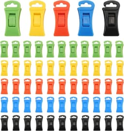 60 sokkenklemmen voor wasmachine en droger, sokkenklemmen met haken, sokkenhouder wasmachine, direct in de lade, eenvoudige installatie — thumbnail 1