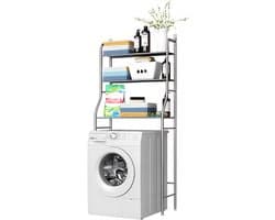 DnA® Wasmachine Ombouw - Wasmachine Kast - Wasmachine Meubel - Zilver - 25cm x 65cm x 160cm