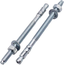 Wigankers - Keilankers metalen pluggen - Beton bevestigen - Verzinkt staal - M8 x 120 mm - Zilverkleurig — thumbnail 1