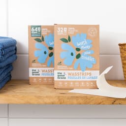 The Good Brand Wasstrips Scent free 32 st - plasticvrij, zonder parfum, vegan, fosfaatvrij, palmolievrij, hypoallergeen, biologisch afbreekbaar — thumbnail 5