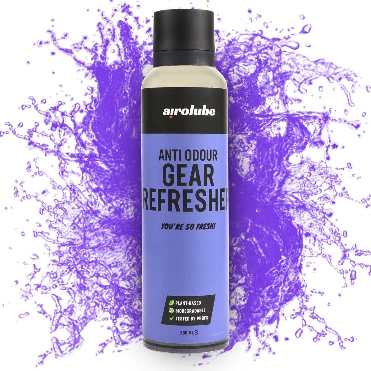 Airolube Anti Odour Gear Refresher 200ml | Geurverwijderaar - Ontgeurder - Geur Neutralisator - Luchtverfrisser voor sportuitrusting dat niet in de Wasmachine kan. - Milieubewuste keuze - PlantBased Formule — afbeelding 1
