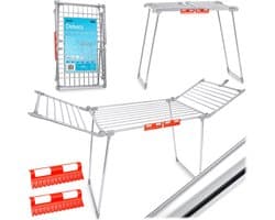 Debora opvouwbare staande wasdroger - RVS - 19 m