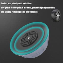 Anti-vibratiekussen - schokdemper wasmachine - 4 stuks - 9cm - schokabsorptie en geluidsreductie - voetkussen wasmachine - steunkussen koelkast - geschikt voor wasmachines, koelkasten, drogers, meubels — thumbnail 2