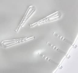 300 stuks - transparante - plastic krokodillenklemmen - 38 mm - voor het bevestigen van shirts - U-vormige plastic wasknijpers - voor stropdassen/ sokken — thumbnail 3