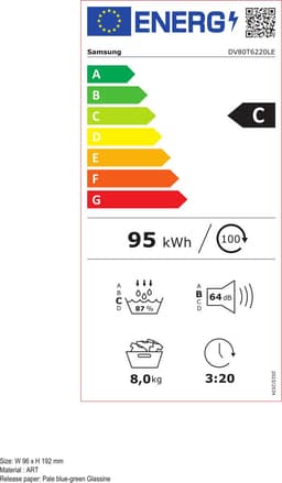 Samsung DV80T6220LE - 6000 serie - Warmtepompdroger — thumbnail 2