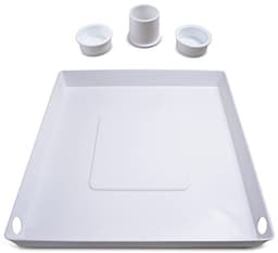 Opvangbak kunststof 65x65x6cm voor wasmachines - Wateropvang en Afvoer — thumbnail 3