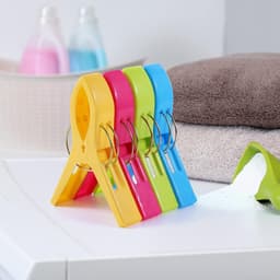 8-pack - Quiltklemmen - Groot winddicht - Plastic wasknijpers - Gemengde kleuren — thumbnail 5