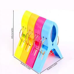 8-pack - Quiltklemmen - Groot winddicht - Plastic wasknijpers - Gemengde kleuren — thumbnail 3