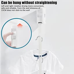 Verstelbare Intrekbare Waslijn voor Binnen en Buiten - Wandmontage Kleding Droger — thumbnail 2