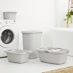 Rotho Flowers Wasmand 12L Cool Grey — thumbnail 4