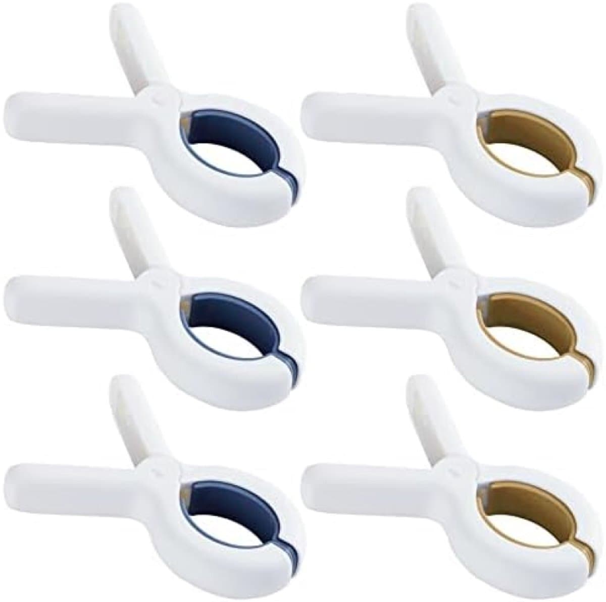 Set van 6 Strandhanddoek Klemmen - Windbestendig en Stevig — afbeelding 1