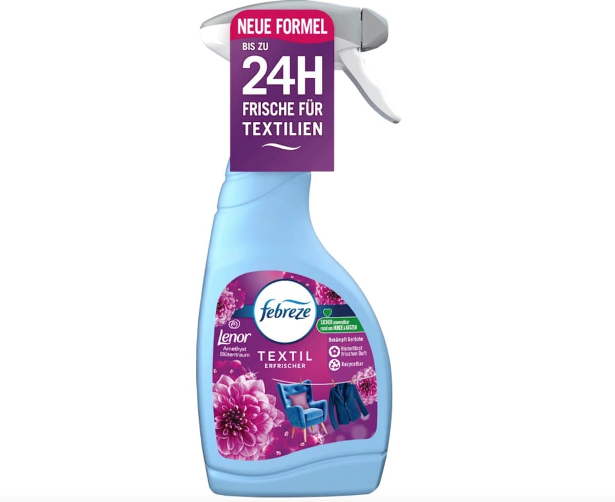 Lenor Febreze Textielverfrisser Spray - Amethyst - | 1x 500ml | Verwijdert nare geuren — afbeelding 1