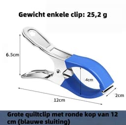 6-clips roestvrijstalen droogklemmen voor kleding - grote droogklemmen voor quiltkleding - winddichte kledinghangers voor huishoudelijk gebruik — thumbnail 3