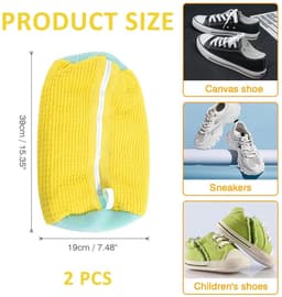 Ibenzoa® Set van twee herbruikbare waszakken voor schoenen in diverse maten en vormen — thumbnail 2
