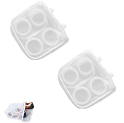 2-stuks Wasnet voor schoenen -Schoenenzak voor wasmachine -Schoenenwaszak met rits - Schoenenwaszak -Multi-bescherming -Mesh-ontwerp - Lichtgewicht en draagbaar - met handvat -Geschikt voor schoenen, bh's, sokken -Wit — thumbnail 1