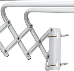 KADAX Opklapbaar wasrek voor wasruimte, ruimtebesparende wasdroger van metaal, uittrekbare accordeonwand, kleerhanger voor binnenshuis (100 cm) — thumbnail 3