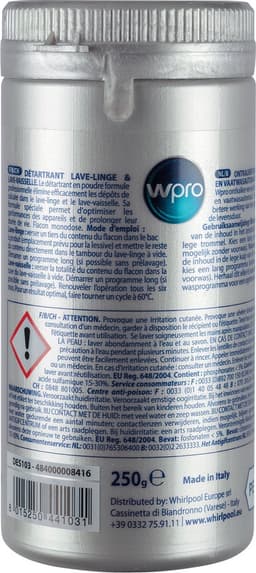 Wpro DES103 Ontkalker - was-/afwasautomaat (250 gr) — thumbnail 3
