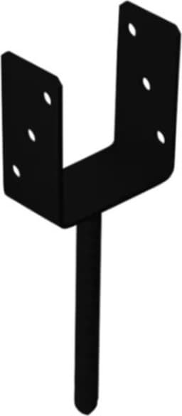 Instortanker Zwart voor 8 x 8 cm Palen U|anker | Per Stuk — thumbnail 3