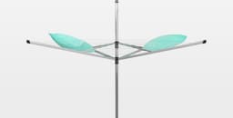 Brabantia Lift-O-Matic Droogmolen - 50 m - met Metalen Grondanker en Beschermhoes - Metallic Grey — thumbnail 3