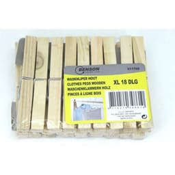 Benson Wasknijpers Hout XXL - 18 stuks — thumbnail 2