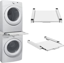 Stapelkit Buxton met uittrekbare plank universeel tussenstuk 7,5x60x60 cm wit [en.casa] — thumbnail 1