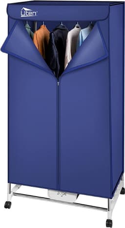 Bolture Elektrisch Droogrek - Verwarmd Wasrek - Droger met Warme Ventilatie en Wieltjes - 15KG Capaciteit - 1000W — thumbnail 1