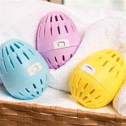 EcoEgg Was ei – Geurvrij - Wasparels – Navulbaar – Voor de witte en lichte was - Geschikt voor de gevoelige huid – Dermatologisch getest - 70 wasbeurten - Geel — thumbnail 3