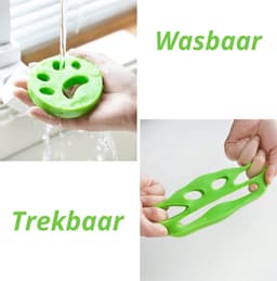 Waledano® Anti-Haar Bal voor Wasmachine – Herbruikbare Pluisverwijderaar – PU-Materiaal – Verwijdert Dierenhaar & Pluis van Kleding, Dekens en Beddengoed — thumbnail 4